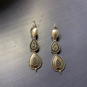 Silver Earring approx 2” Drop